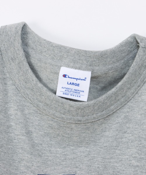 Champion(チャンピオン)の「【Champion/チャンピオン】メンズ ベーシック ショートスリーブTシャツ(Tシャツ/カットソー・メンズ・ホワイト/ベージュ系その他4/ネイビー/グレー/ブラック・MEDIUM/LARGE/X-LARGE/SMALL)」の11枚目の写真