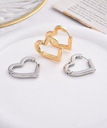 ハートデザインピアス