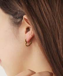 ハートデザインピアス