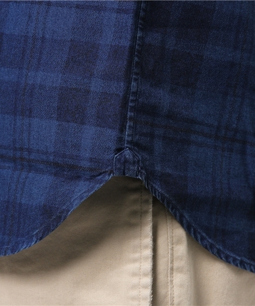ORIAN（オリアン）の「ORIAN / "DENIM DIVISION"チェック+ペーン（シャツ/ブラウス・メンズ・ネイビー・MEDIUM/SMALL/LARGE/X-SMALL）」の10枚目の写真
