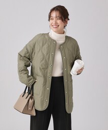 DRESKIP | 【撥水】季節の変わり目に　大人が着たい ゆるキルトブルゾン(その他アウター)