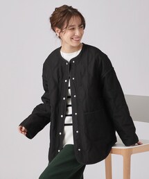 DRESKIP | 【撥水】季節の変わり目に　大人が着たい ゆるキルトブルゾン(その他アウター)