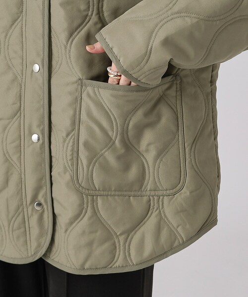 DRESKIP（ドレスキップ）の「◆【撥水】季節の変わり目に　大人が着たい ゆるキルトブルゾン（その他アウター・レディース・ブラック/アイボリー/カーキ・03/02/04）」の18枚目の写真