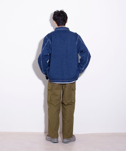 GLOSTER（グロスター）の「【限定展開】【GLOSTER/グロスター】デニムカバーオール ベーシック（カバーオール・メンズ・インディゴブルー・M/L/XL）」の13枚目の写真