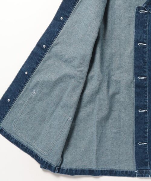 GLOSTER（グロスター）の「【限定展開】【GLOSTER/グロスター】デニムカバーオール ベーシック（カバーオール・メンズ・インディゴブルー・M/L/XL）」の4枚目の写真
