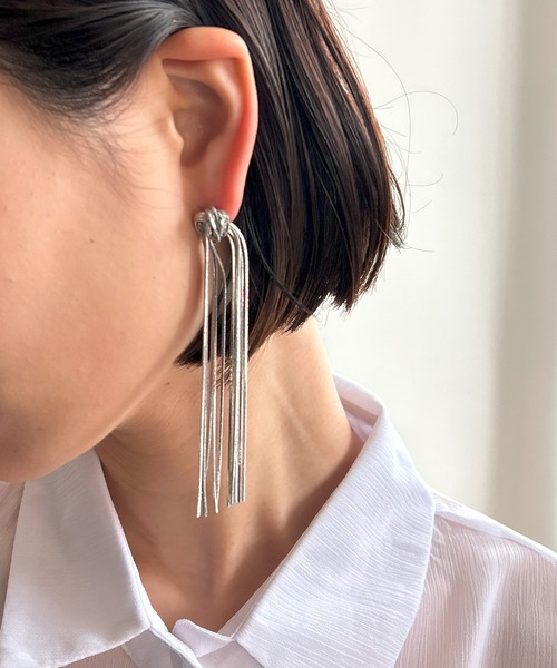 K18ロングチェーンピアス – I&JEWELRY