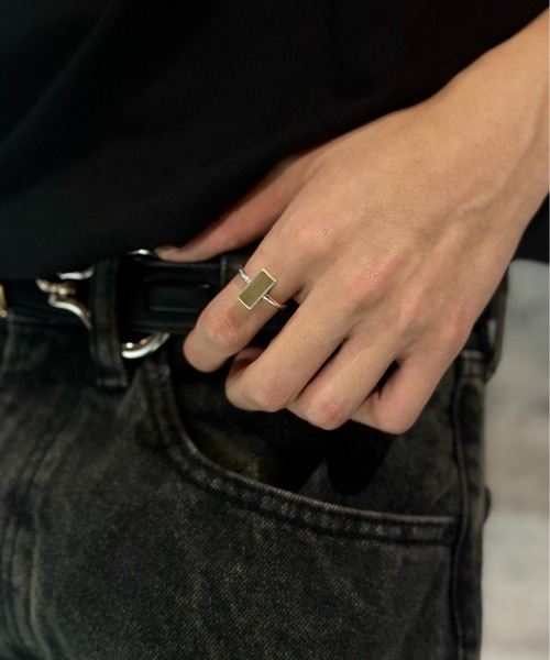 Burner（バーナー）の「【blatto 925silver】シンプル デザイン リング bla-ring-00126 N（リング・メンズ・シルバー×ゴールド・FREE）」の4枚目の写真