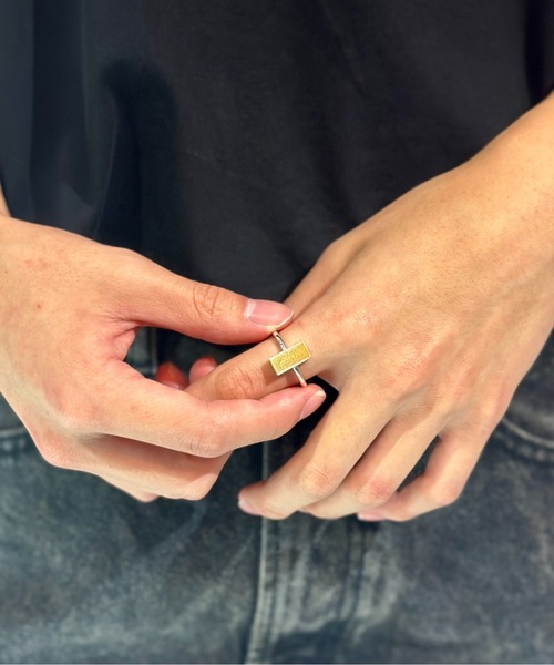 Burner（バーナー）の「【blatto 925silver】シンプル デザイン リング bla-ring-00126 N（リング・メンズ・シルバー×ゴールド・FREE）」の5枚目の写真
