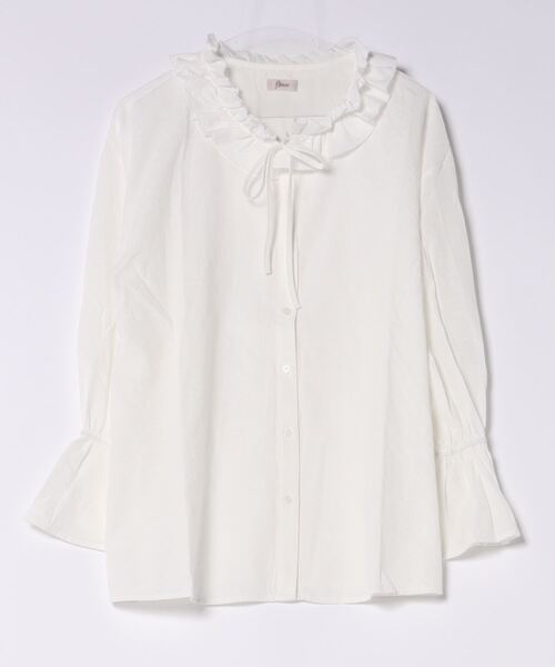 flower（フラワー）の「フラワーカラーブラウス（シャツ/ブラウス・レディース・ブルー/ホワイト・FREE）」の18枚目の写真