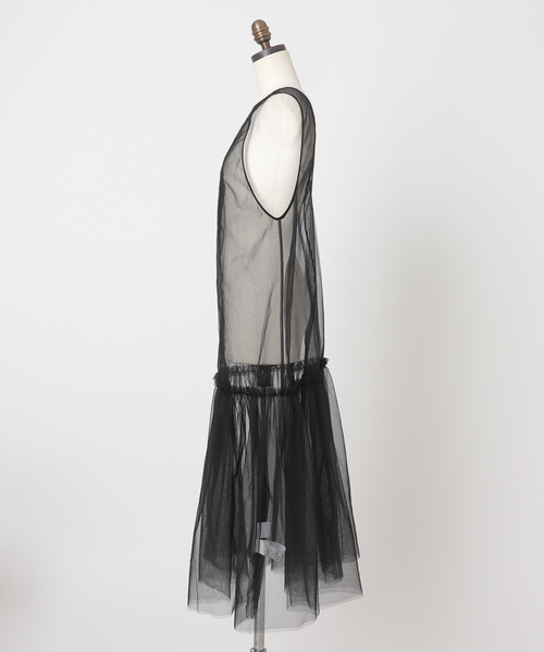 CITYSHOP(シティーショップ)の「TULE TANK DRESS:ワンピース(ワンピース・レディース・ブラック・38/36)」の16枚目の写真