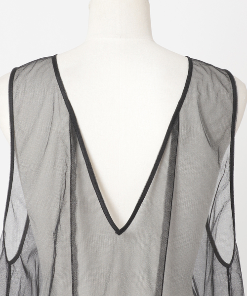 CITYSHOP(シティーショップ)の「TULE TANK DRESS:ワンピース(ワンピース・レディース・ブラック・38/36)」の19枚目の写真