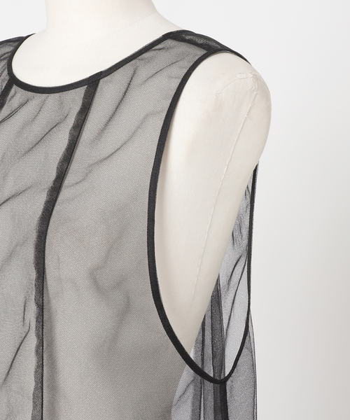 CITYSHOP(シティーショップ)の「TULE TANK DRESS:ワンピース(ワンピース・レディース・ブラック・38/36)」の20枚目の写真