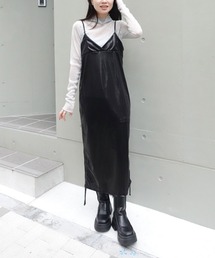 CORNERS（コーナーズ）の「メタリックドロストキャミワンピース（ワンピース）」