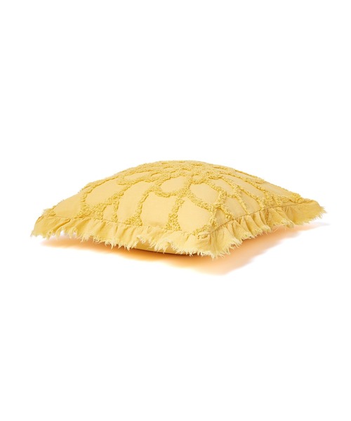 Francfranc(フランフラン)の「フラワータフト クッションカバー 450×450 イエロー(A-013)(クッション/クッションカバー・レディース・イエロー・FREE)」の2枚目の写真
