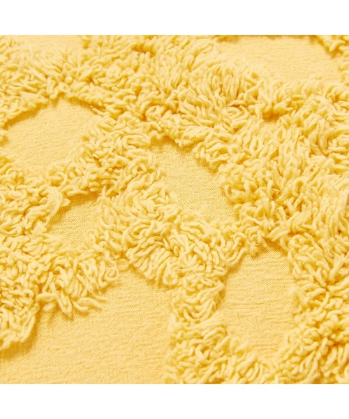 Francfranc(フランフラン)の「フラワータフト クッションカバー 450×450 イエロー(A-013)(クッション/クッションカバー・レディース・イエロー・FREE)」の3枚目の写真
