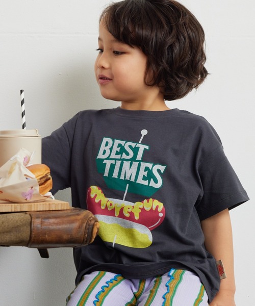 Life Support Products(ライフサポートプロダクツ)の「【防汚加工】半袖プリントTシャツ(80~150cm)(Tシャツ/カットソー・キッズ・オフホワイト/ライトブルー/チャコール/パープル/ベージュ/レッド・80/90/95/100/110/120/130/140/150)」の18枚目の写真