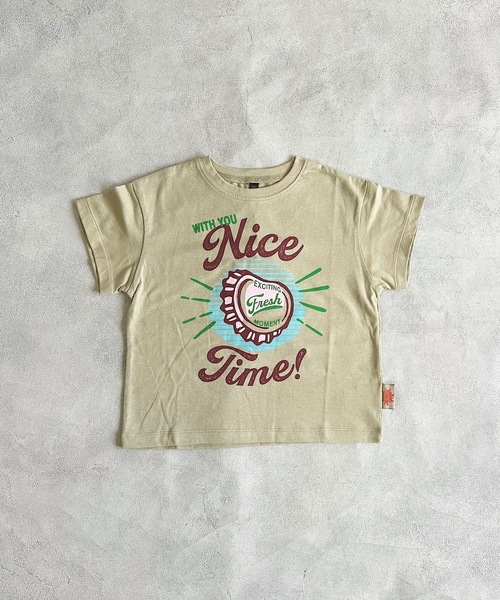 Life Support Products(ライフサポートプロダクツ)の「【防汚加工】半袖プリントTシャツ(80~150cm)(Tシャツ/カットソー・キッズ・オフホワイト/ライトブルー/チャコール/パープル/ベージュ/レッド・80/90/95/100/110/120/130/140/150)」の13枚目の写真