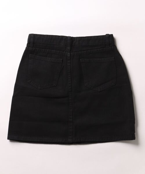 Mayree（メイリー）の「【Mayree】ハートデニムスカート（デニムスカート・レディース・ブラック・LARGE/MEDIUM/SMALL）」の3枚目の写真