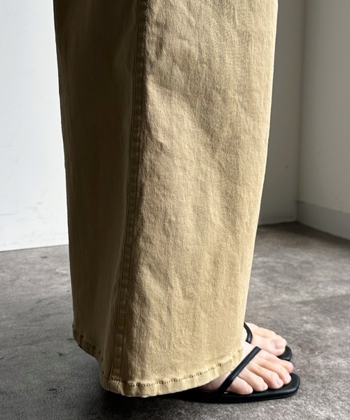 DouDou（ドゥドゥ）の「サスペンダー付パンツ（チノパンツ・レディース・ベージュ/ブラック・38/36）」の7枚目の写真