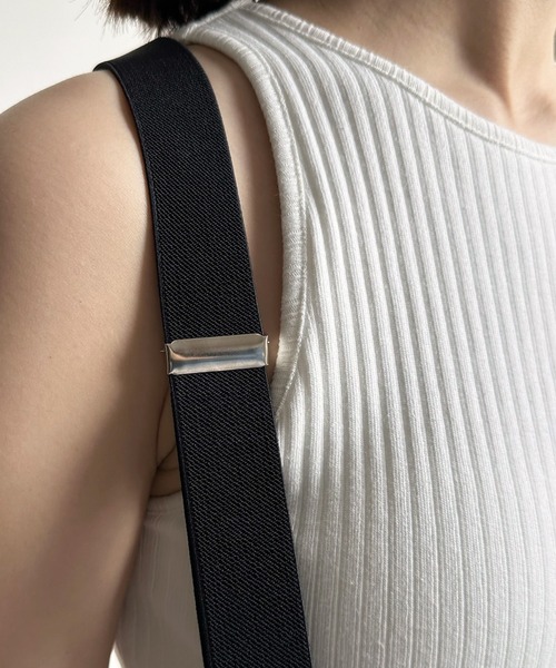 DouDou（ドゥドゥ）の「サスペンダー付パンツ（チノパンツ・レディース・ベージュ/ブラック・38/36）」の8枚目の写真