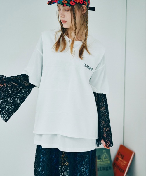 RNA(アールエヌエー)の「D1644 ペイズリーレースワンピ(ワンピース・レディース・ブラック/ホワイト/ライム・MEDIUM)」の11枚目の写真