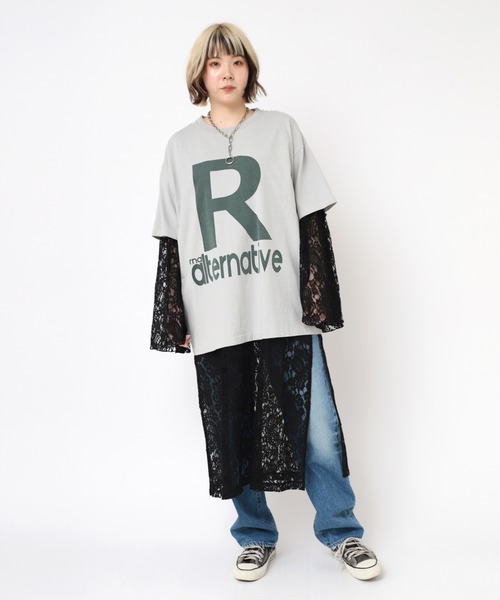 RNA(アールエヌエー)の「D1644 ペイズリーレースワンピ(ワンピース・レディース・ブラック/ホワイト/ライム・MEDIUM)」の9枚目の写真