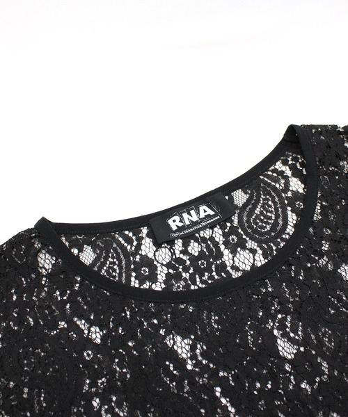 RNA(アールエヌエー)の「D1644 ペイズリーレースワンピ(ワンピース・レディース・ブラック/ホワイト/ライム・MEDIUM)」の18枚目の写真