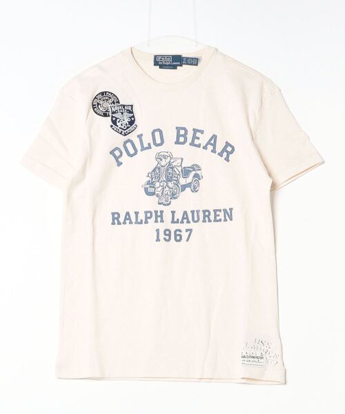 ラルフローレン ポロベアTシャツ 定番クラシック 白×ベア クラシック フィット Polo ベア ジャージー Tシャツ