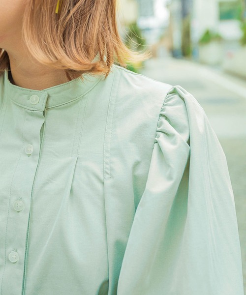 mimi toujours(ミミトゥジュール)の「2way 襟付き ロング ワンピース mimi toujours×itsPeachi(ワンピース・レディース・ベージュ/ミント/ホワイト・M)」の18枚目の写真