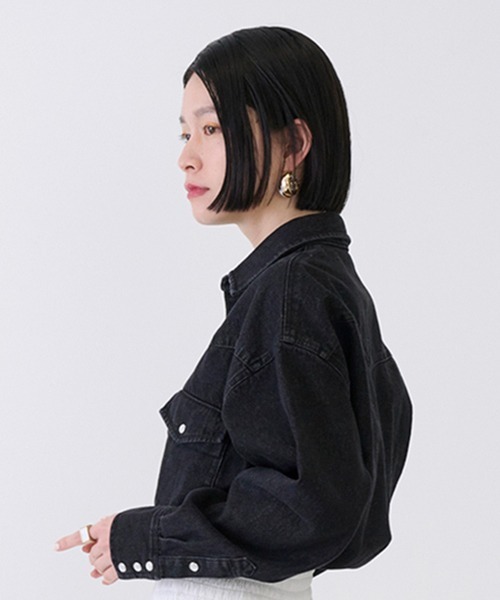 petit main LIEN（プティマインリアン）の「【LADIES】長袖シャツ（シャツ/ブラウス・レディース・サックスブルー/ブラック・FREE）」の11枚目の写真