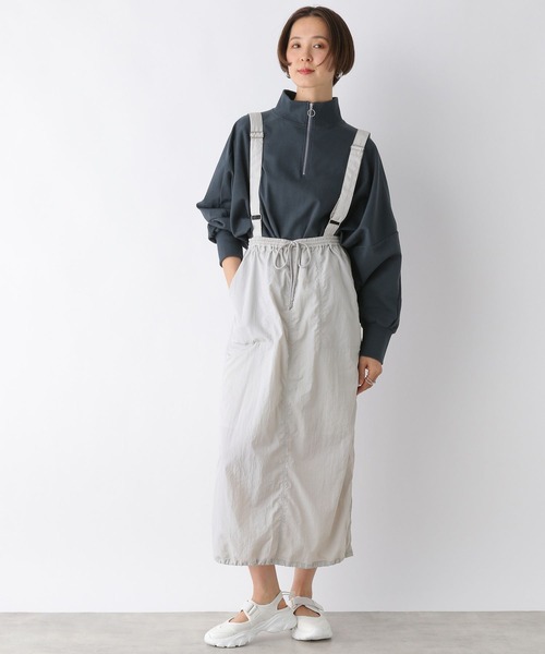 LEPSIM（レプシィム）の「サス付きナイロンスカート　108255（スカート・レディース・ライトグレー/カーキ/ブラック・FREE）」の19枚目の写真