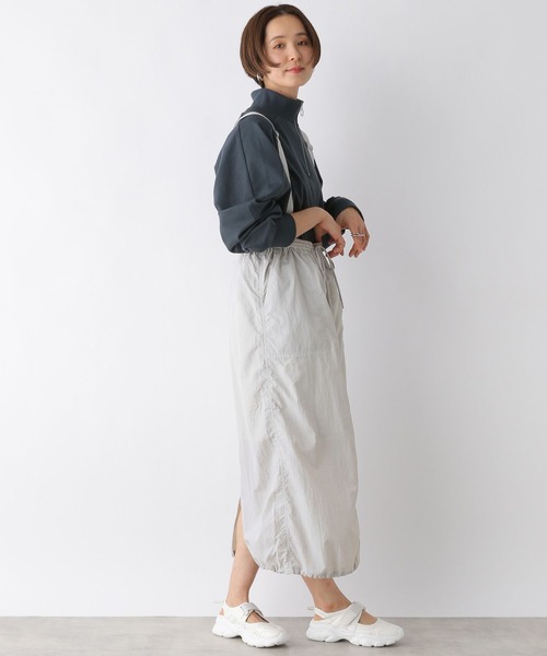 LEPSIM（レプシィム）の「サス付きナイロンスカート　108255（スカート・レディース・ライトグレー/カーキ/ブラック・FREE）」の21枚目の写真