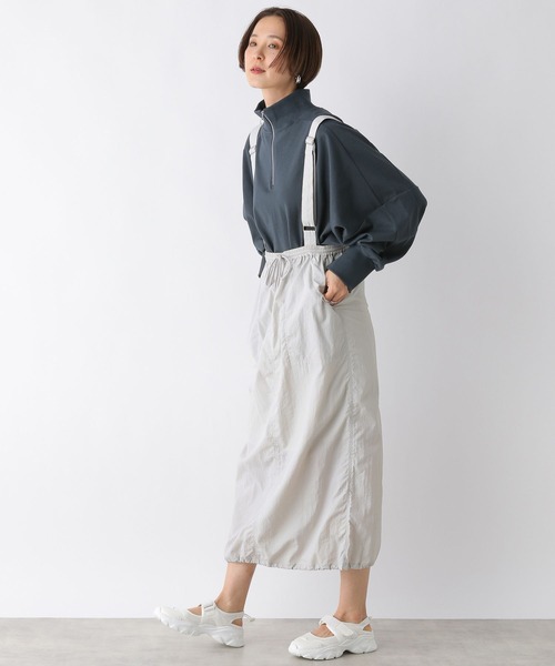 LEPSIM（レプシィム）の「サス付きナイロンスカート　108255（スカート・レディース・ライトグレー/カーキ/ブラック・FREE）」の22枚目の写真