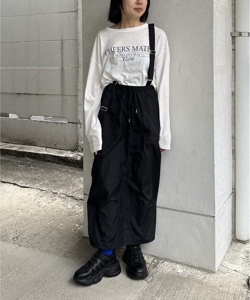 LEPSIM（レプシィム）の「サス付きナイロンスカート　108255（スカート・レディース・ライトグレー/カーキ/ブラック・FREE）」の11枚目の写真