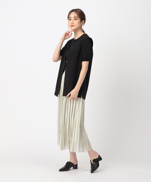 COMME CA ISM（コムサイズム）の「【UVカット】 ベーシック 五分袖 ニット（ニット/セーター・レディース・ブラック/ホワイト/レッド・MEDIUM/LARGE）」の11枚目の写真