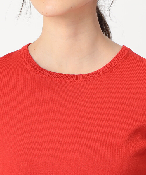 COMME CA ISM（コムサイズム）の「【UVカット】 ベーシック 五分袖 ニット（ニット/セーター・レディース・ブラック/ホワイト/レッド・MEDIUM/LARGE）」の22枚目の写真