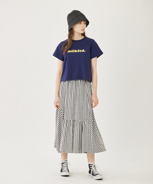 MILKFED.（ミルクフェド）の「CROCHET HAT（ハット・レディース・ブラック/ベージュ・ONE SIZE）」の5枚目の写真