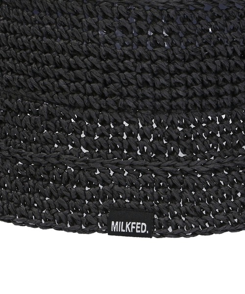 MILKFED.（ミルクフェド）の「CROCHET HAT（ハット・レディース・ブラック/ベージュ・ONE SIZE）」の11枚目の写真
