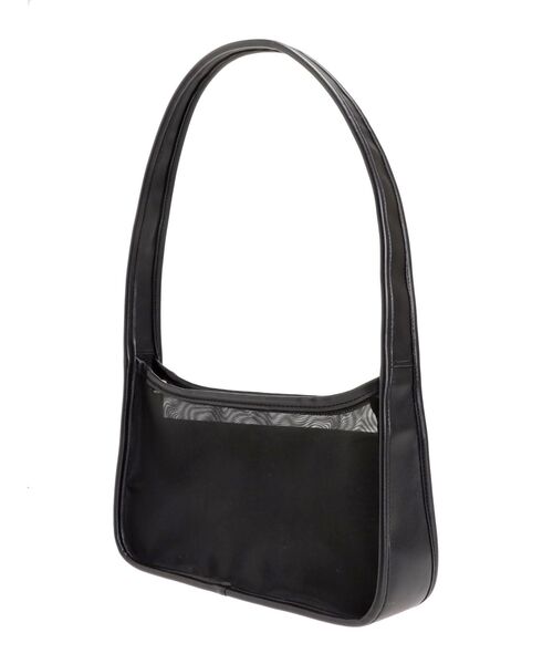 LAGUNAMOON（ラグナムーン）の「LADYシアーラウンドフォルムバッグ 結婚式 お呼ばれ（ハンドバッグ・レディース・ブラック/ベージュ・FREE）」の4枚目の写真