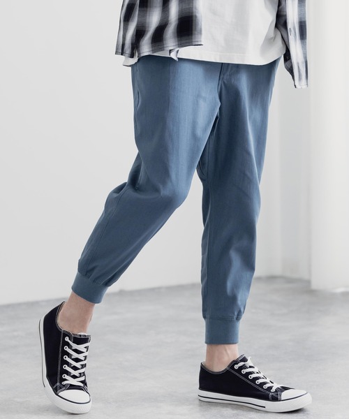 コットンリネン イージークロップドジョガーパンツ 別注ワンマイル