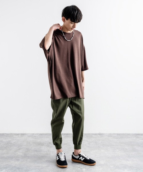 Rocky Monroe(ロッキーモンロー)の「コットンリネン イージークロップドジョガーパンツ 別注ワンマイルウェア(その他パンツ・メンズ・ネイビー/チャコール/ブラック/グレー/カーキ/ブルーグレー/ベージュ/ホワイト/ブラウン・S/XXL/LL/L/M)」の20枚目の写真