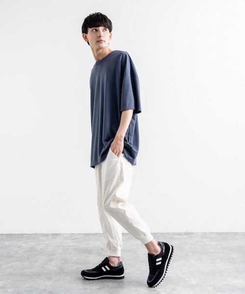 Rocky Monroe(ロッキーモンロー)の「コットンリネン イージークロップドジョガーパンツ 別注ワンマイルウェア(その他パンツ・メンズ・ネイビー/チャコール/ブラック/グレー/カーキ/ブルーグレー/ベージュ/ホワイト/ブラウン・S/XXL/LL/L/M)」の12枚目の写真