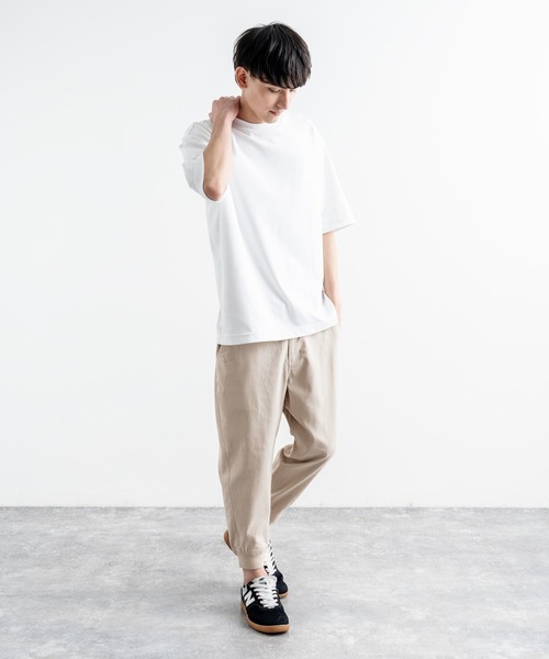 Rocky Monroe(ロッキーモンロー)の「コットンリネン イージークロップドジョガーパンツ 別注ワンマイルウェア(その他パンツ・メンズ・ネイビー/チャコール/ブラック/グレー/カーキ/ブルーグレー/ベージュ/ホワイト/ブラウン・S/XXL/LL/L/M)」の17枚目の写真