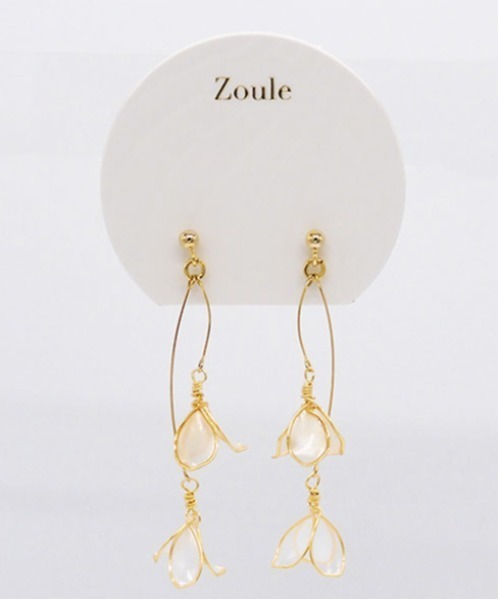 Zoule（ゾーラ）の「Zoule ゾーラ:luna　ピアス（ピアス（両耳用）・レディース・シルバー/ゴールド・FREE）」の5枚目の写真