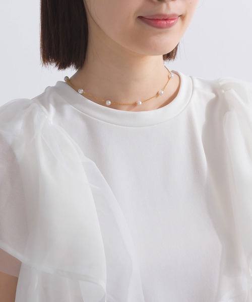 PICCIN（ピッチン）の「【WEB限定】フラッフィーフリルスリーブプルオーバー（Tシャツ/カットソー・レディース・ブラック/オフホワイト・M）」の22枚目の写真