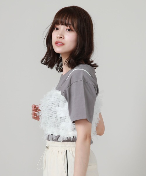 archives（アルシーヴ）の「リボンチュールビスチェ（ベスト・レディース・オフホワイト/ブラック/アイボリー・MEDIUM）」の5枚目の写真