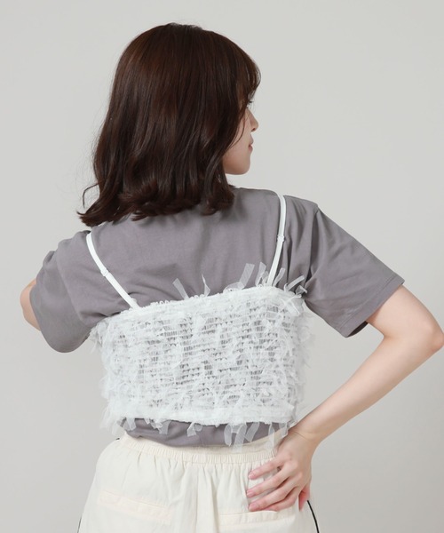 archives（アルシーヴ）の「リボンチュールビスチェ（ベスト・レディース・オフホワイト/ブラック/アイボリー・MEDIUM）」の7枚目の写真