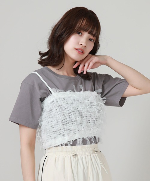 archives（アルシーヴ）の「リボンチュールビスチェ（ベスト・レディース・オフホワイト/ブラック/アイボリー・MEDIUM）」の6枚目の写真