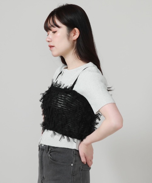 archives（アルシーヴ）の「リボンチュールビスチェ（ベスト・レディース・オフホワイト/ブラック/アイボリー・MEDIUM）」の12枚目の写真