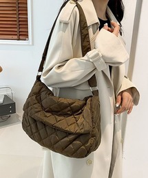 ブラウン キルティング ショルダーバッグ ブラウン キルティング ショルダーバッグ バッグ
